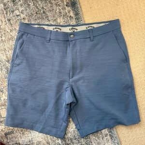 Callaway Men's Slate Blue Flat Front Shorts